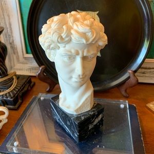 Rare Vintage Statue of David by G Ruggeri Italy Michelangelo Sculpture 7 3/4”